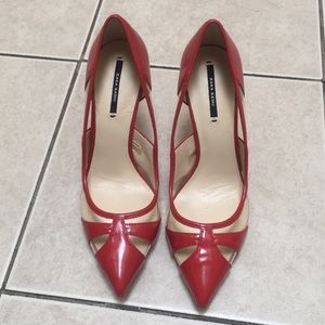 Zara 4” Red Pumps